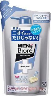 Мужское пенящееся дезодорирующее жидкое мыло для тела KAO Men's Biore, с противовоспалительным эффектом и ароматом свежести, 380мл.