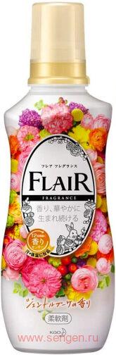 Кондиционер-смягчитель для белья KAO Flair Fragrance Gentle Bouquet, с нежным ароматом цветочного букета, 540мл.