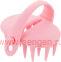 Силиконовая щетка-массажер для мытья головы VeSS Bihatsu Shampoo Brush, розовая, 1шт.